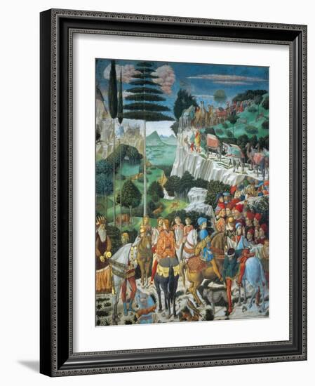 Magi Chapel. Journey of the Magi (the Magi Ride)-Benozzo Gozzoli-Framed Giclee Print