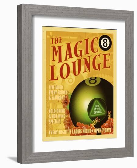 Magic 8 Lounge-ALI Chris-Framed Giclee Print