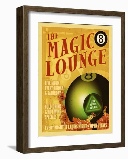 Magic 8 Lounge-ALI Chris-Framed Giclee Print