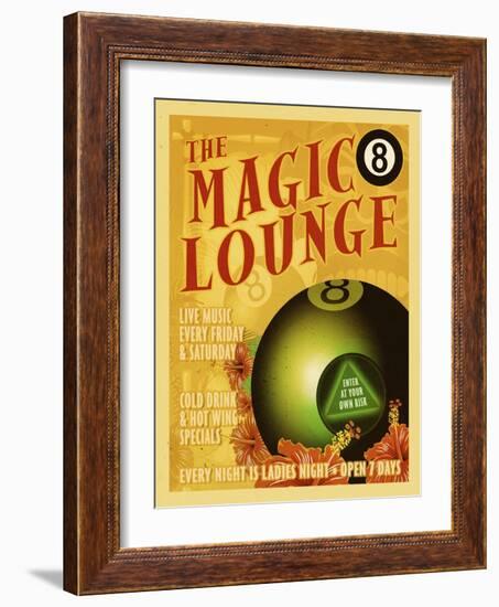 Magic 8 Lounge-ALI Chris-Framed Giclee Print