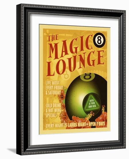 Magic 8 Lounge-ALI Chris-Framed Giclee Print