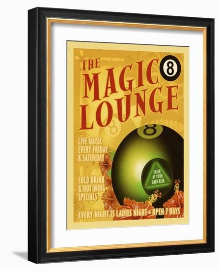 Magic 8 Lounge-ALI Chris-Framed Giclee Print
