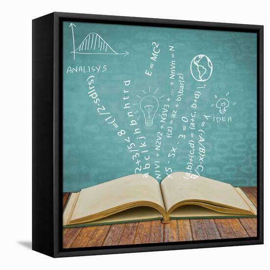 Magic Book-jannoon028-Framed Premier Image Canvas