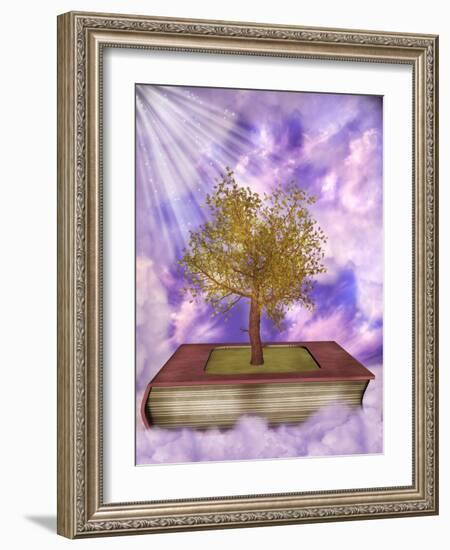 Magic Book-justdd-Framed Art Print