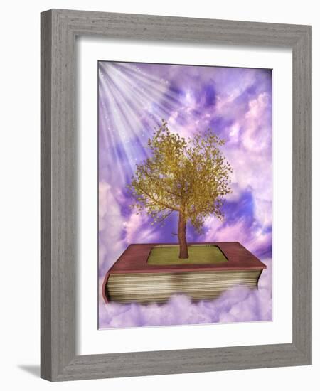 Magic Book-justdd-Framed Art Print