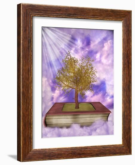 Magic Book-justdd-Framed Art Print