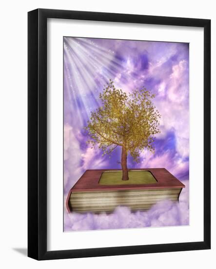 Magic Book-justdd-Framed Art Print