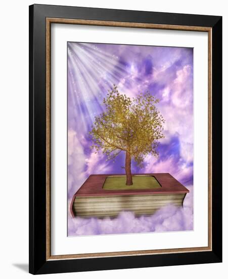 Magic Book-justdd-Framed Art Print