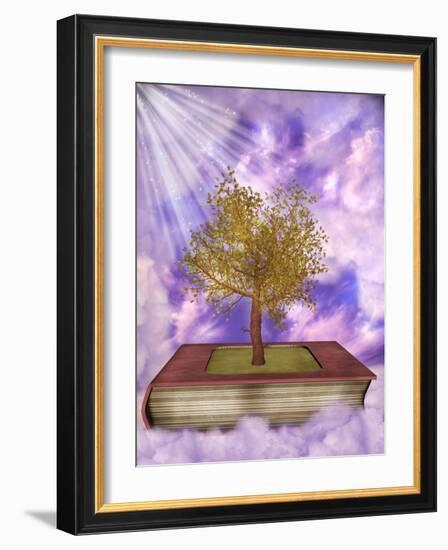 Magic Book-justdd-Framed Art Print