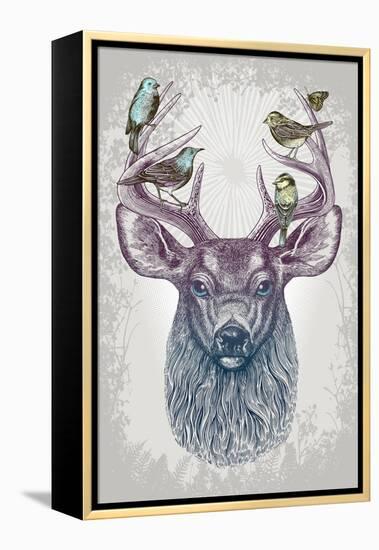 Magic Buck-Rachel Caldwell-Framed Stretched Canvas