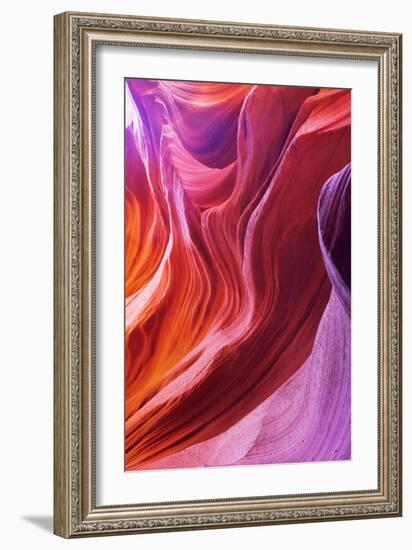 Magic Colors Of Canyon Antelope In The Usa-kavram-Framed Art Print