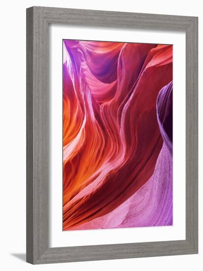 Magic Colors Of Canyon Antelope In The Usa-kavram-Framed Art Print