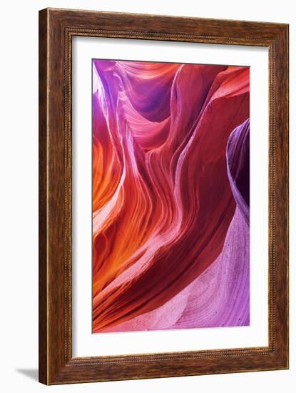 Magic Colors Of Canyon Antelope In The Usa-kavram-Framed Art Print