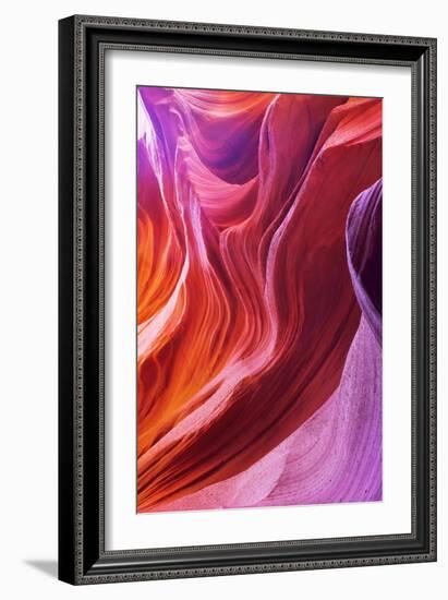 Magic Colors Of Canyon Antelope In The Usa-kavram-Framed Art Print