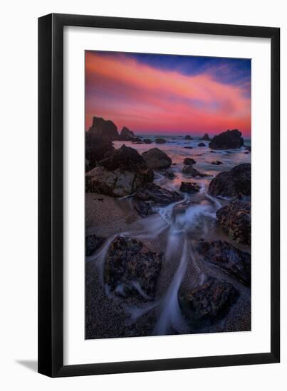 Magic Darkness Sonoma Coast and Morning Fire, Bodega Bay California-Vincent James-Framed Photographic Print