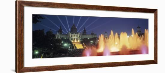 Magic Fountain and National Palace, Barcelona, Spain-Jon Arnold-Framed Photographic Print