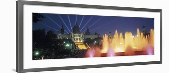 Magic Fountain and National Palace, Barcelona, Spain-Jon Arnold-Framed Photographic Print