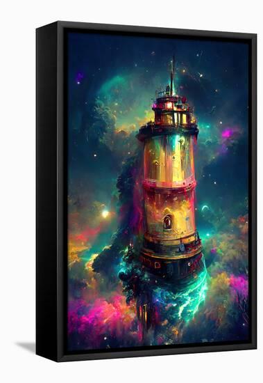Magic Lighthouse-null-Framed Stretched Canvas