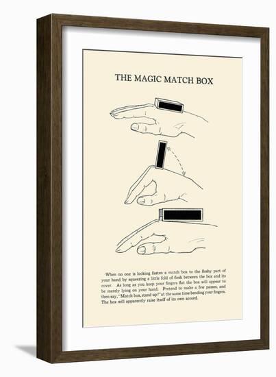 Magic Match Box-null-Framed Art Print