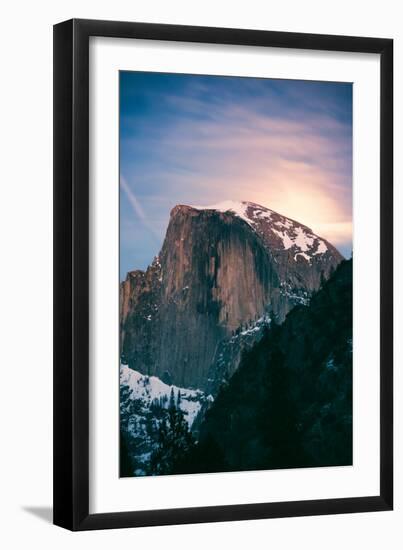 Magic Moon Light. Half Dome, Yosemite National Park, Hiking Outdoors-Vincent James-Framed Photographic Print