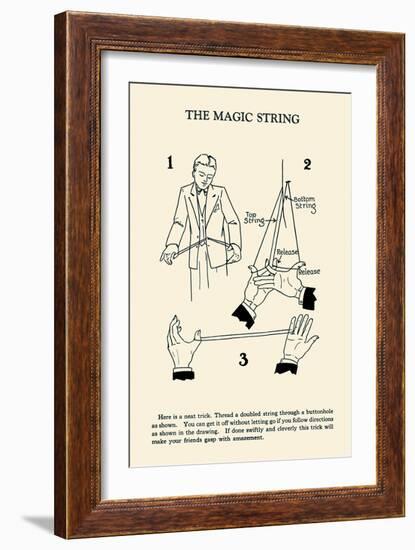 Magic String-null-Framed Art Print