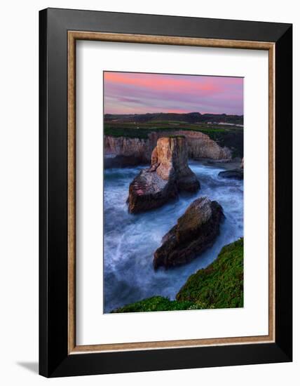 Magic Sunset at Davenport Cove, California Coast-Vincent James-Framed Photographic Print