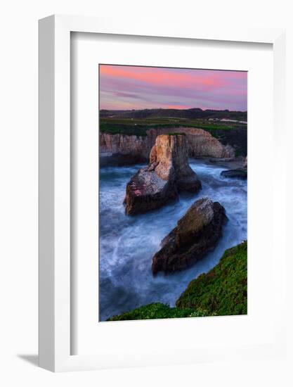 Magic Sunset at Davenport Cove, California Coast-Vincent James-Framed Photographic Print