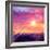 Magic Sunset in Abstract Stained Glass-art_of_sun-Framed Premium Giclee Print