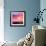 Magic Sunset in Abstract Stained Glass-art_of_sun-Framed Premium Giclee Print displayed on a wall