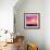 Magic Sunset in Abstract Stained Glass-art_of_sun-Framed Premium Giclee Print displayed on a wall