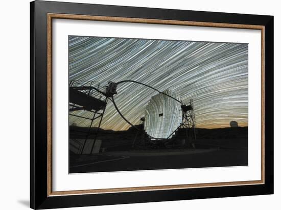 MAGIC Telescope And Star Trails-Alex Cherney-Framed Photographic Print