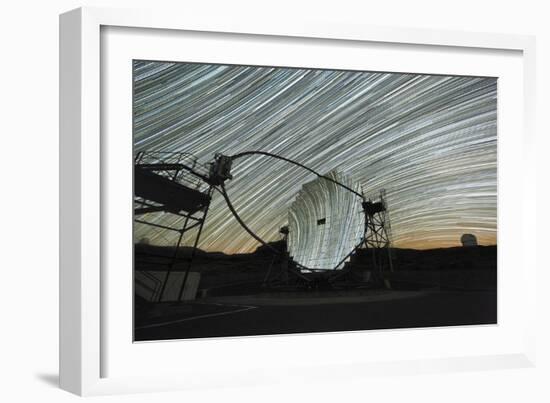 MAGIC Telescope And Star Trails-Alex Cherney-Framed Photographic Print