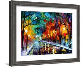 Magic Walk-Leonid Afremov-Framed Art Print
