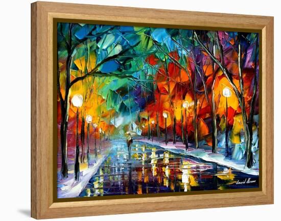 Magic Walk-Leonid Afremov-Framed Stretched Canvas