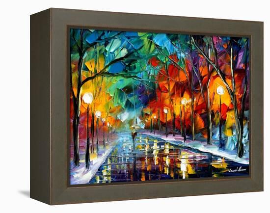 Magic Walk-Leonid Afremov-Framed Stretched Canvas