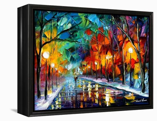 Magic Walk-Leonid Afremov-Framed Stretched Canvas