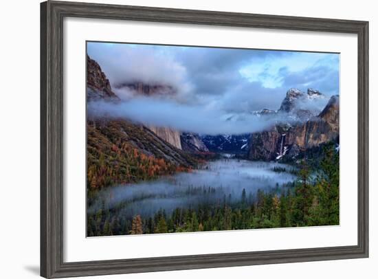 Magical Dreamy Fog at Tunnel View - Yosemite National Park-Vincent James-Framed Photographic Print