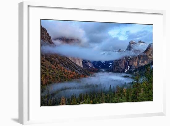 Magical Dreamy Fog at Tunnel View - Yosemite National Park-Vincent James-Framed Photographic Print