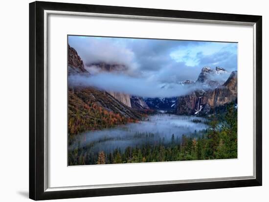 Magical Dreamy Fog at Tunnel View - Yosemite National Park-Vincent James-Framed Photographic Print