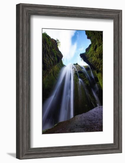 Magical Gljúfrafoss, Waterfall Southern Iceland Coast-Vincent James-Framed Photographic Print