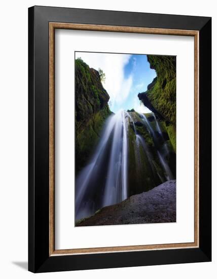 Magical Gljúfrafoss, Waterfall Southern Iceland Coast-Vincent James-Framed Photographic Print