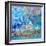 Magical Night Garden, 2022 (Acrylic on Canvas)-Margaret Coxall-Framed Giclee Print