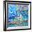 Magical Night Garden, 2022 (Acrylic on Canvas)-Margaret Coxall-Framed Giclee Print