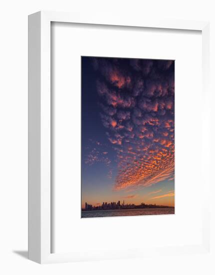 Magical Popcorn Clouds Over San Francisco Skyline Treasure Island-Vincent James-Framed Photographic Print