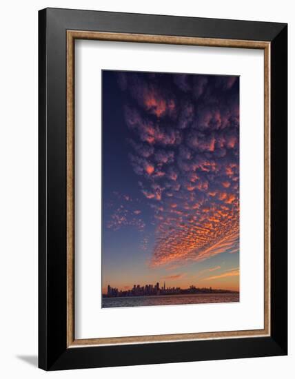 Magical Popcorn Clouds Over San Francisco Skyline Treasure Island-Vincent James-Framed Photographic Print