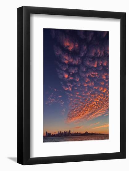 Magical Popcorn Clouds Over San Francisco Skyline Treasure Island-Vincent James-Framed Photographic Print