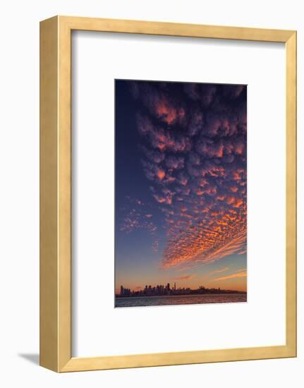 Magical Popcorn Clouds Over San Francisco Skyline Treasure Island-Vincent James-Framed Photographic Print