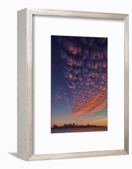 Magical Popcorn Clouds Over San Francisco Skyline Treasure Island-Vincent James-Framed Photographic Print