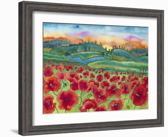 Magical Poppy Field-Carissa Luminess-Framed Giclee Print