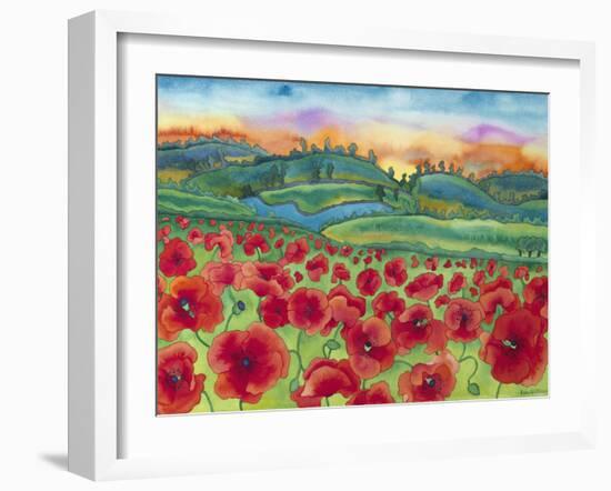 Magical Poppy Field-Carissa Luminess-Framed Giclee Print